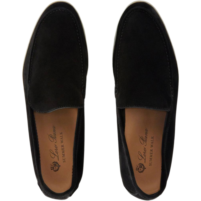 Loro Piana Summer Walk Loafer Black