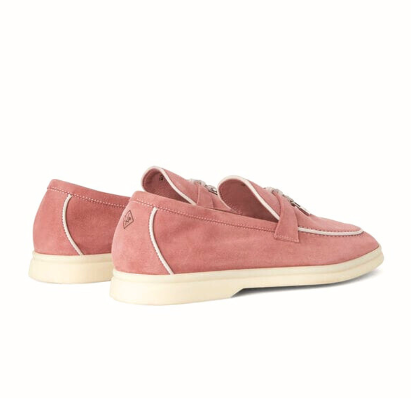 Loro piana Summer Charms Walk Loafer suede dusty orange