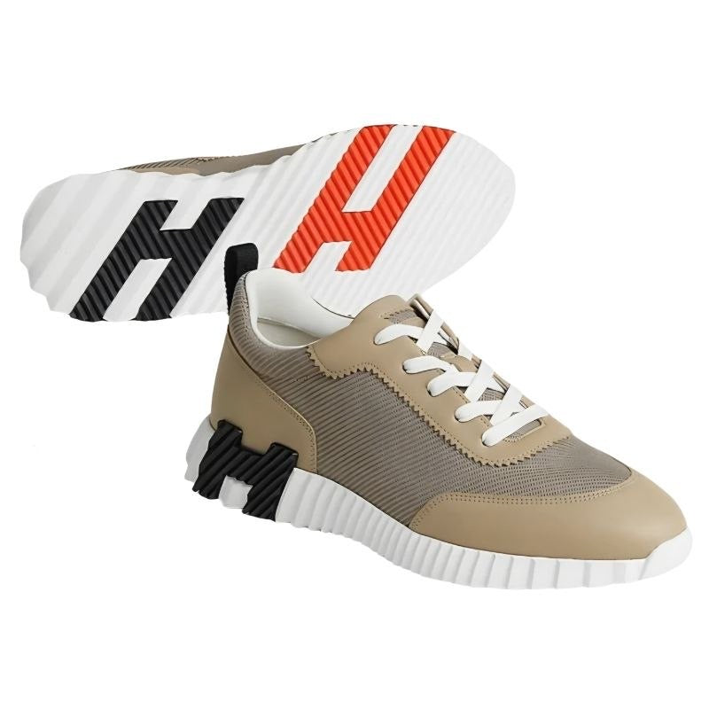 HERMES MEN Beige BOUNCING SNEAKER