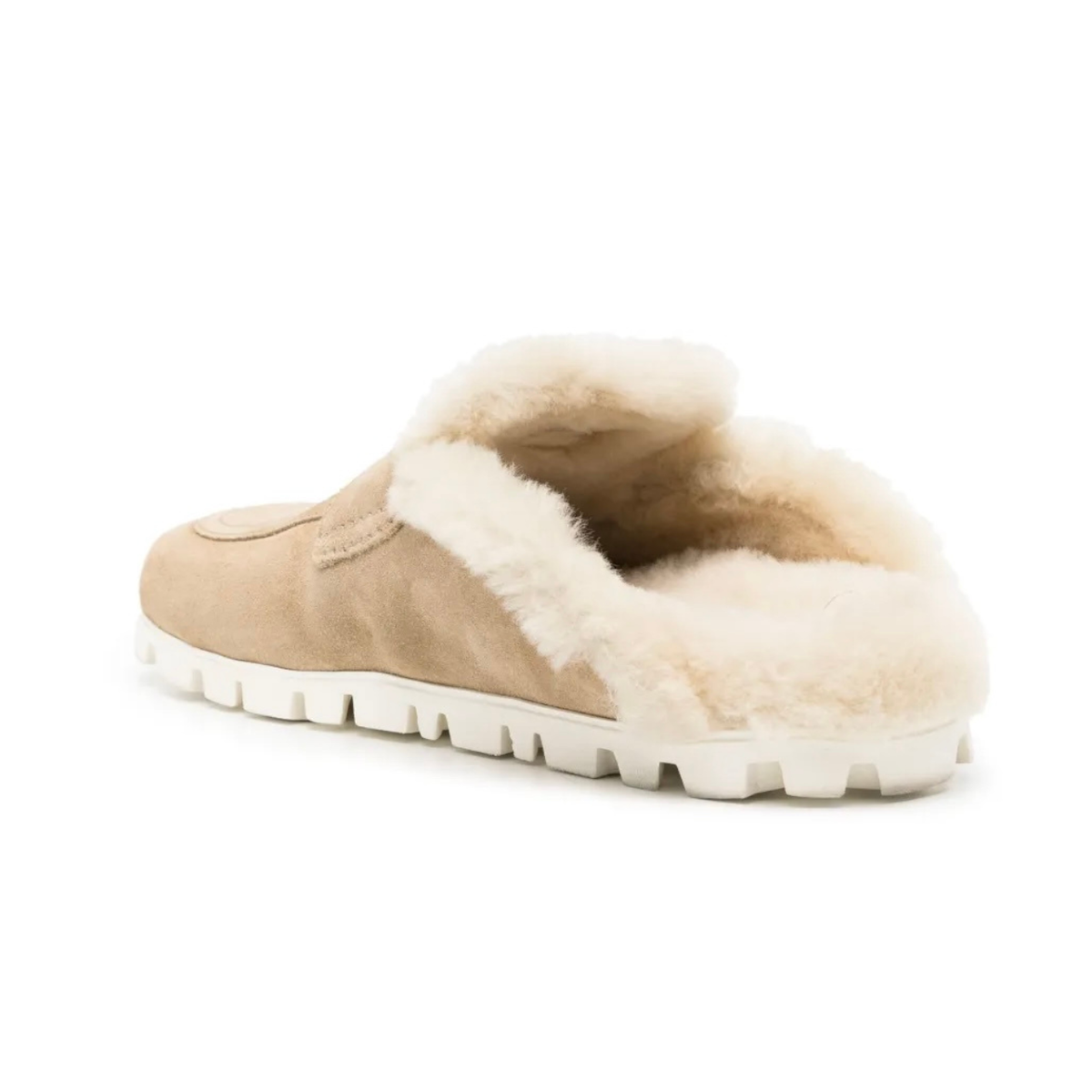 Miu Miu Suede mules - Ecru-
