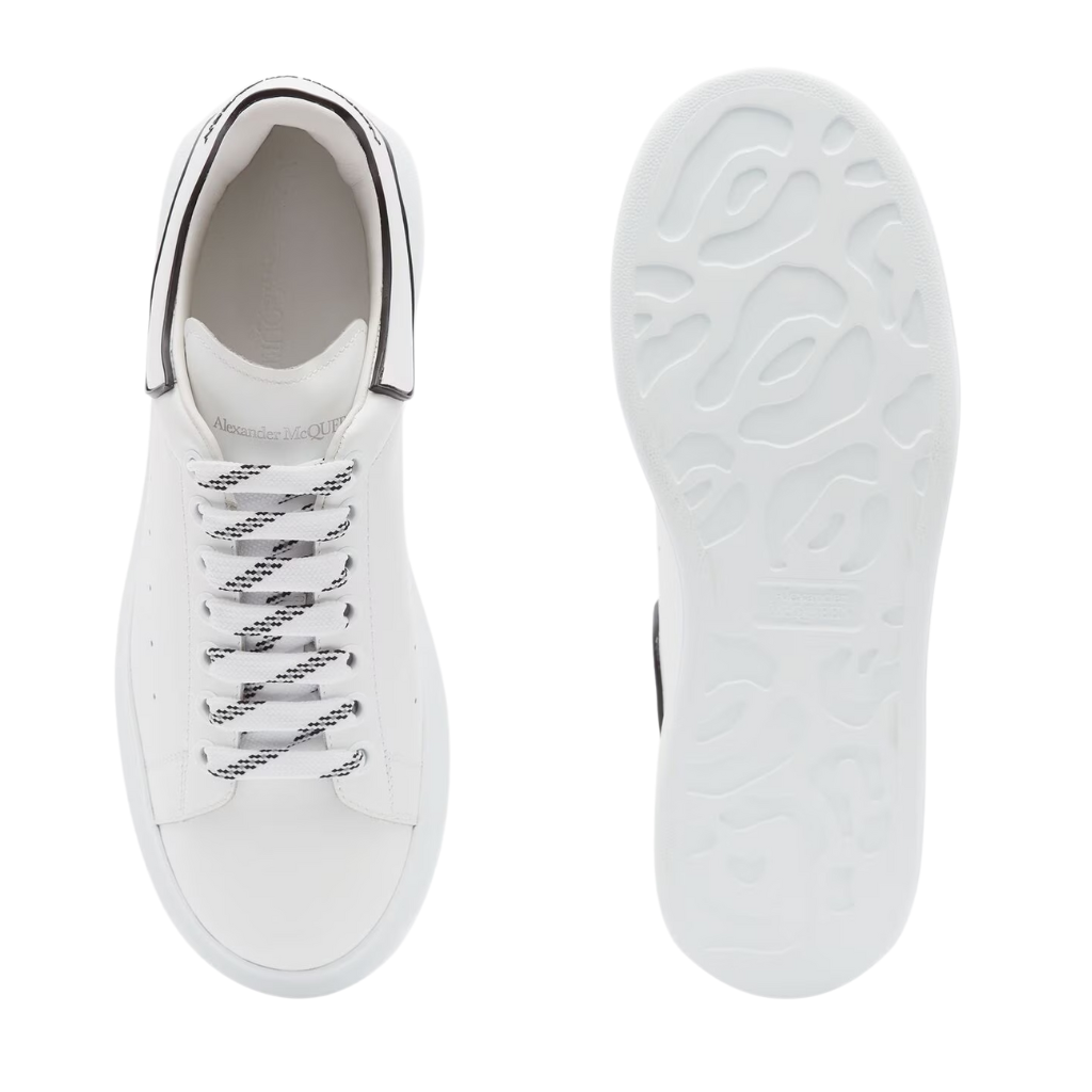 Alexander Mcqueen Oversized – White Black Trim