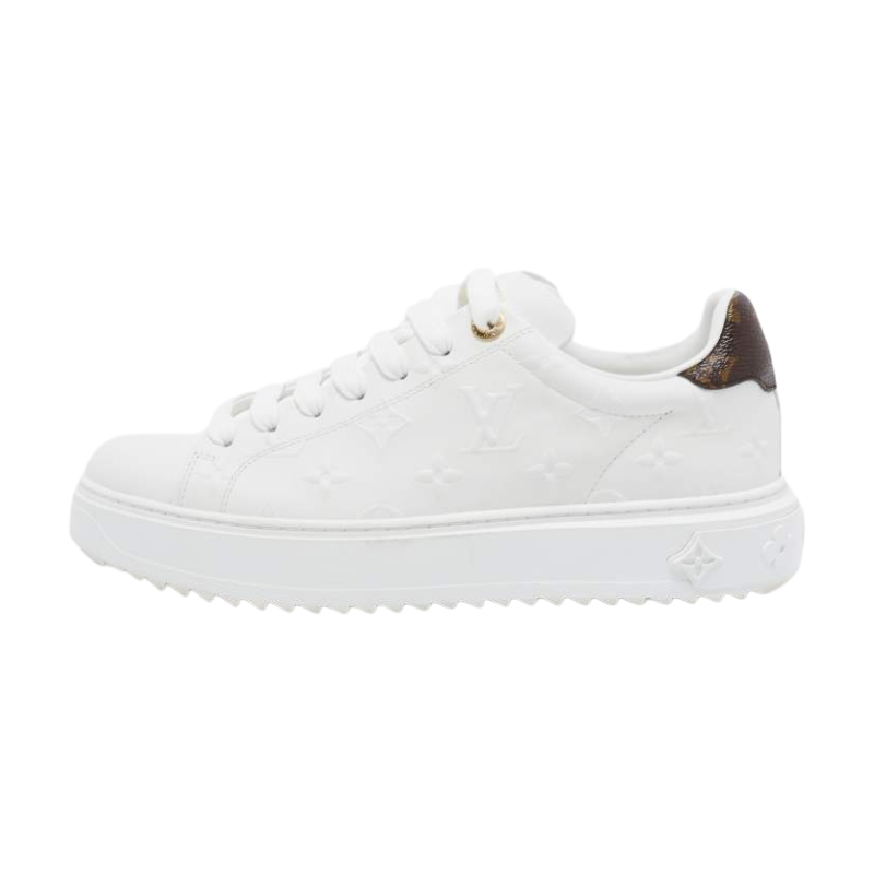 Louis Vuitton Time Out – Debossed Monogram Leather White