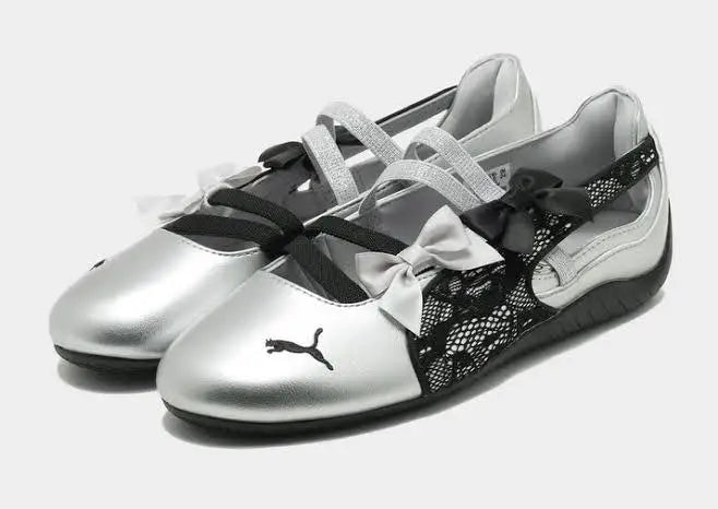 Puma SpeedCat Ballet Laces Silver Black