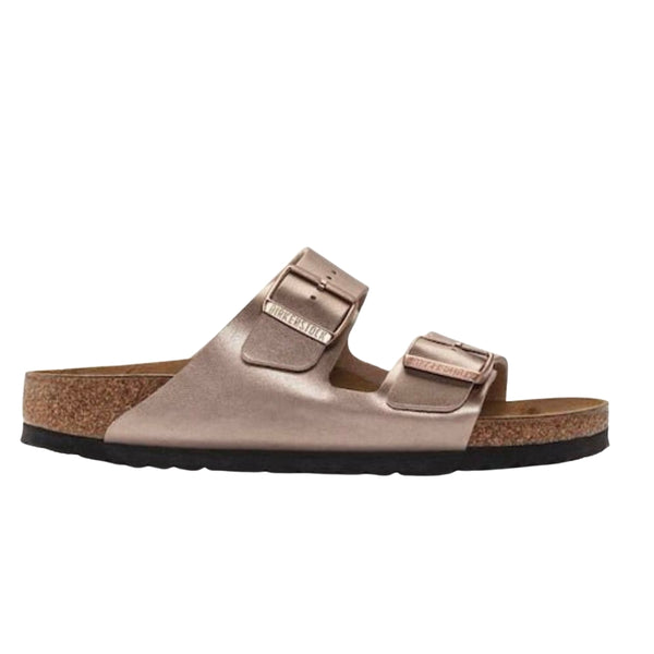 BIRKENSTOCK ARIZONA BIRKO-FLOR -ELECTRIC METALLIC ROSE GOLD