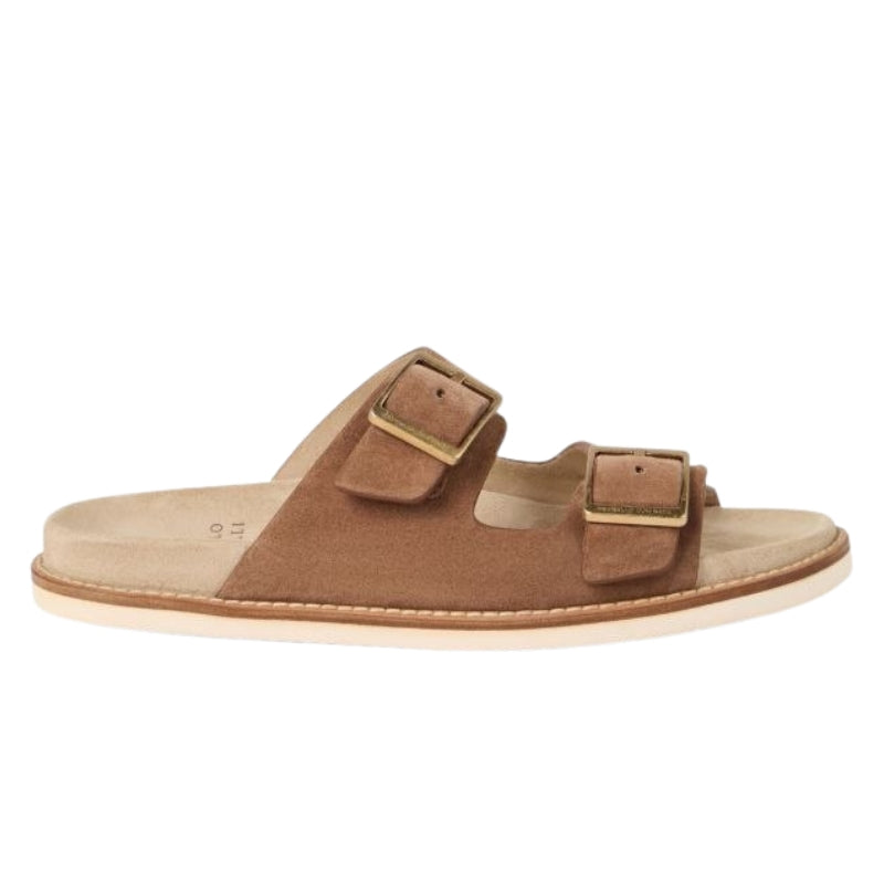BRUNELLO CUCINELLI Suede Double-Strap Sandals