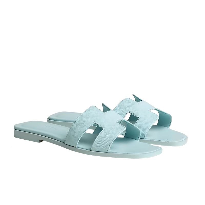 Hermes Oran Sandal Baby Blue