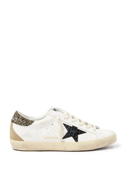 Golden Goose Superstar Sneaker in White, Ice, & Grey