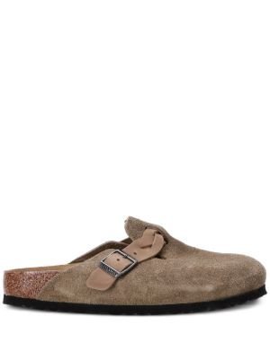BIRKENSTOCK Birkenstock Boston suède slippers Beige