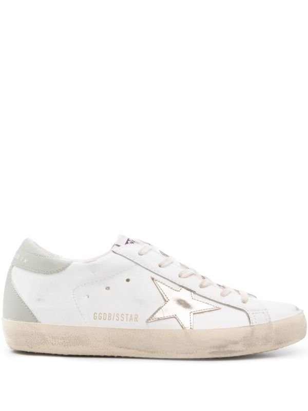 Golden Goose White Super-Star Classic Sneakers