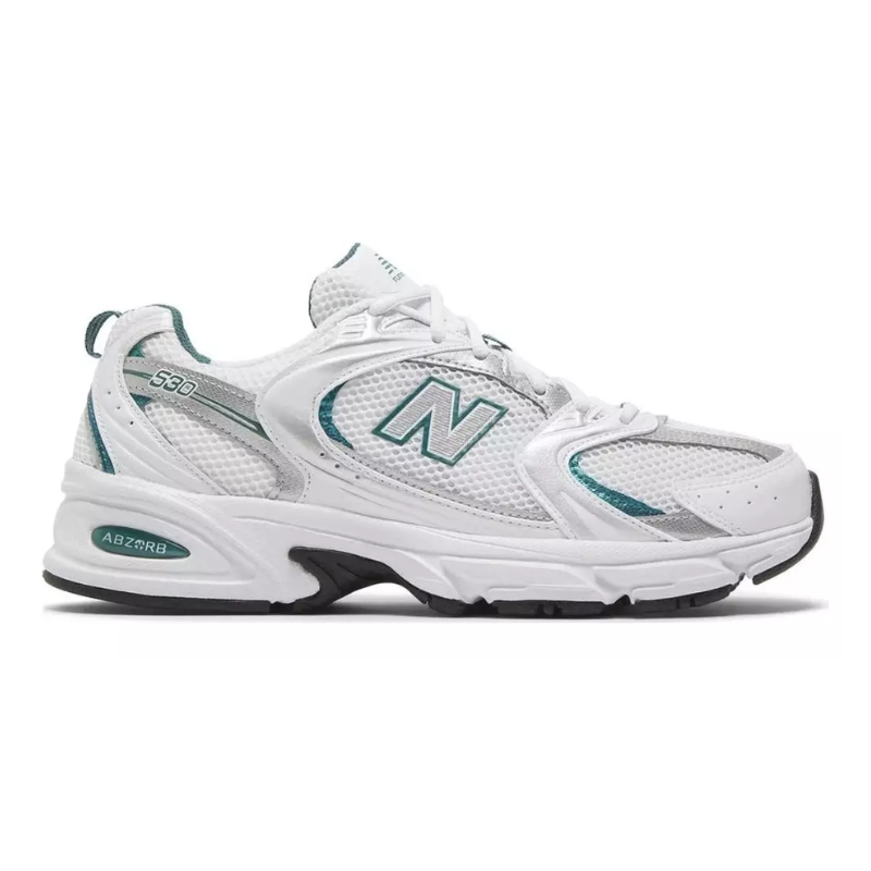 New Balance 530 – White Silver Green
