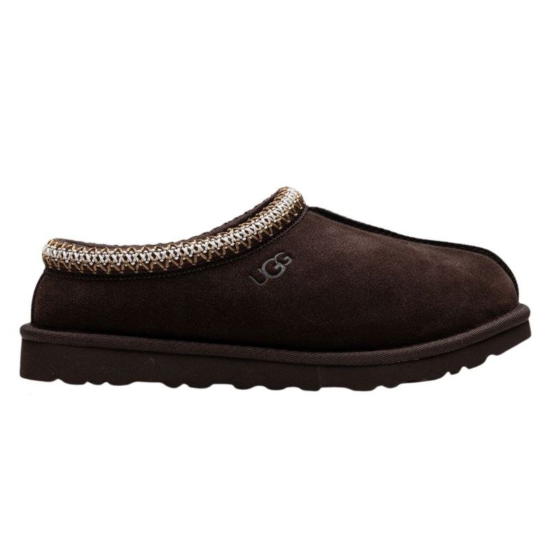 UGG Tasman suede slippers in a brown color