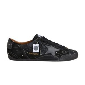 True-Star in black suede with Swarovski crystals