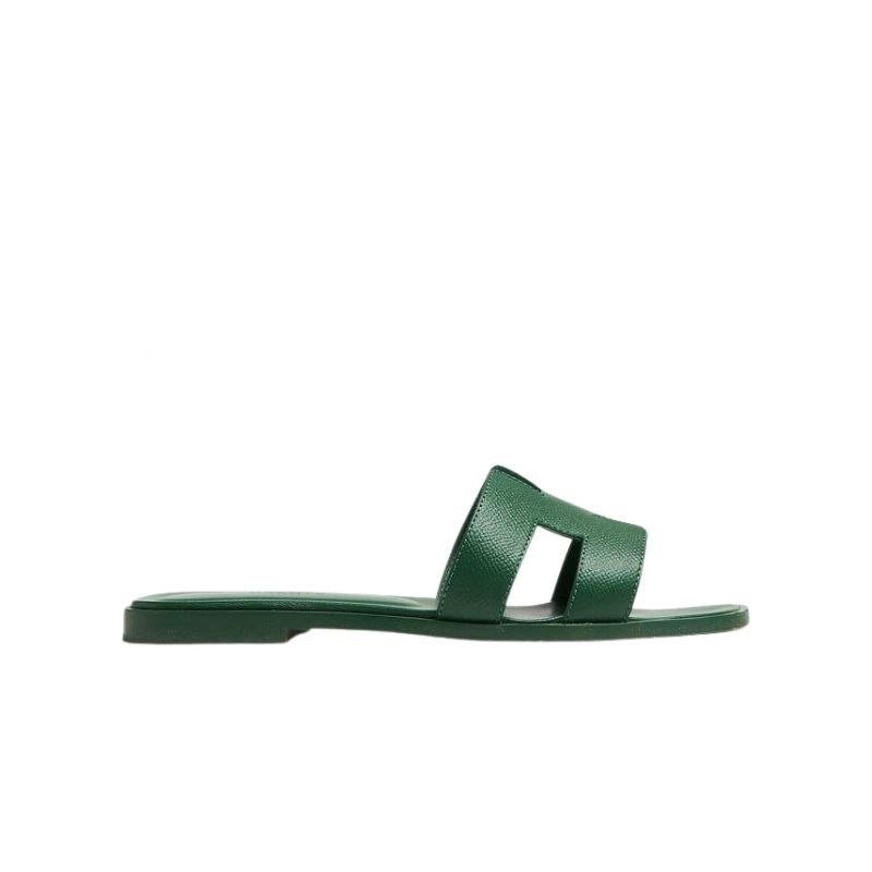 Hermès Oran Sandal Green