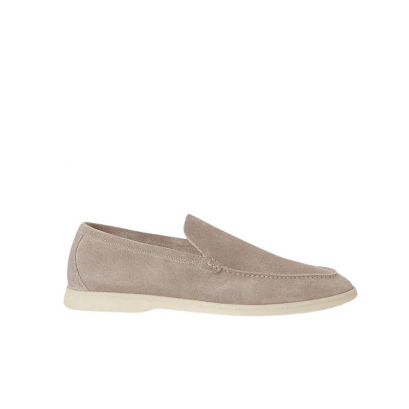 Loro Piana Summer Walk Loafer Suede Beige